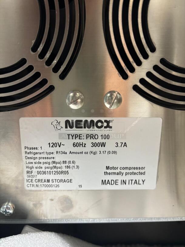 Nemox 4-Magic Pro 100 Gelato Display Display Case 36101
 - Image 4 of 4