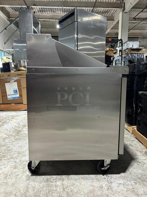 Brand New Scratch & Dent DSP60 2-Door Commercial Food Prep Table Refrigerator in Stainless Steel
 - Image 2 of 6