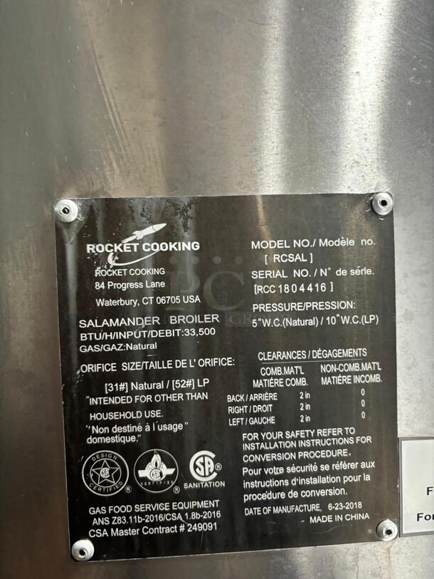 WoW!! rocket cooking 10 Burners Dual Oven Salamander Broiler and ansul connection bu - Image 5 of 5