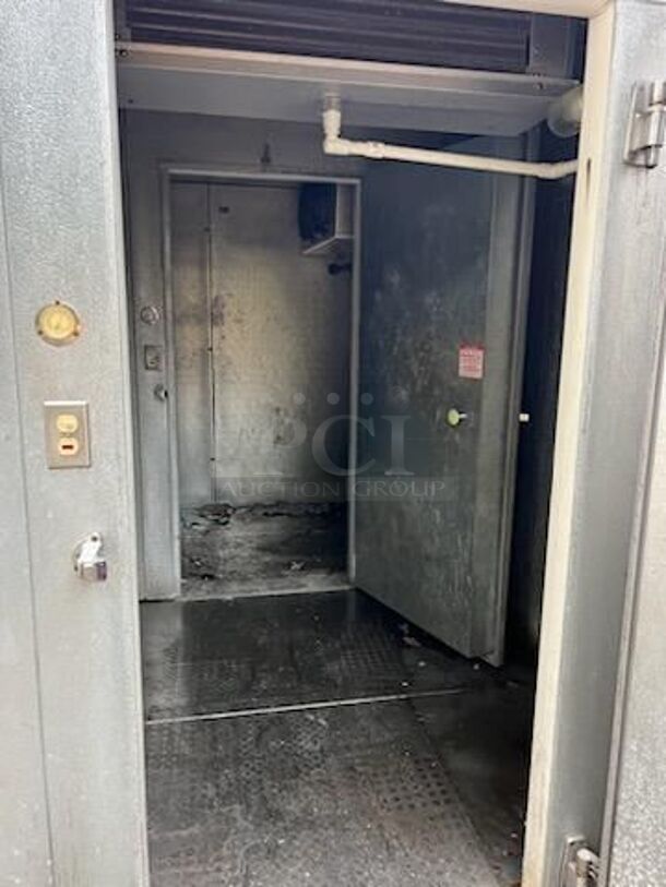 2 Carroll Coolers Walk In Boxes That Make One 9'x12' Walk Through Combo Box w/ Copeland F3AH-A100-CAV-020 208-230 Volt, 1 Phase Compressor, Compressor, RL6E088DDA 208/230 Volt, 1 Phase Evaporator and PLP900 115 Volt, 1 Phase Evaporator. Picture of the Unit Before Removal Is Included In the Listing. 2 Times Your Bid! - Image 9 of 10