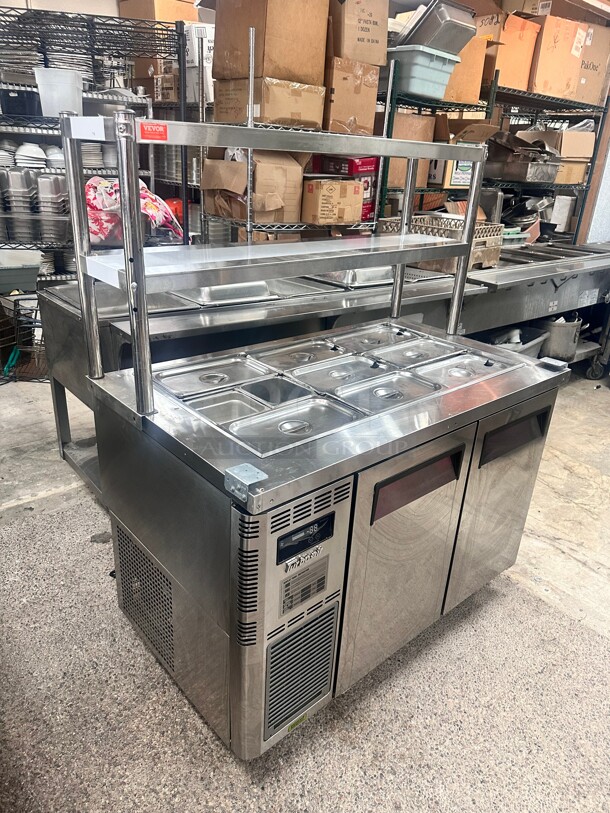 Late Model Used Turbo Air JBT-48 Cold Food Bar - (9) Pan Capacity, Floor Model, Stainless Steel 115 Volt Tested and Working! - Image 4 of 7