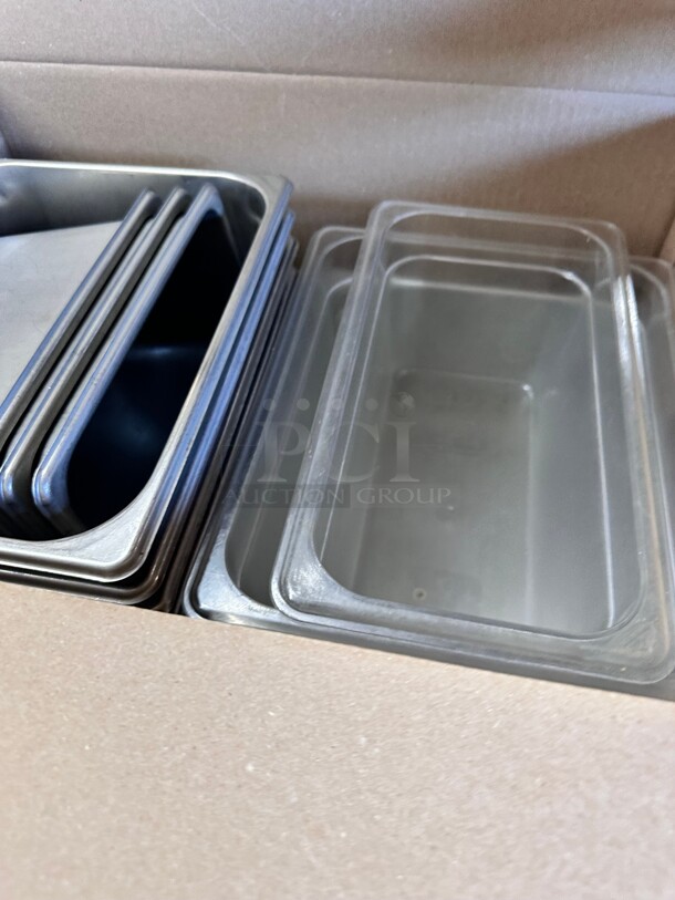 One Lot A Box Of Stainless and Plastic Containers  - Image 2 of 3