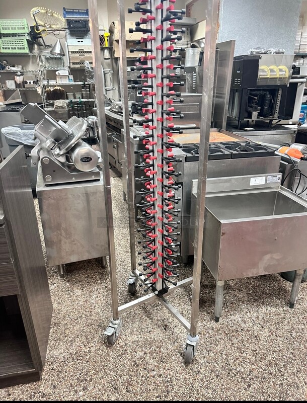 New Plate Mate PM84-120 Mobile Plate Rack Holds 84 Plates 73 1/2H On Casters - Image 6 of 8