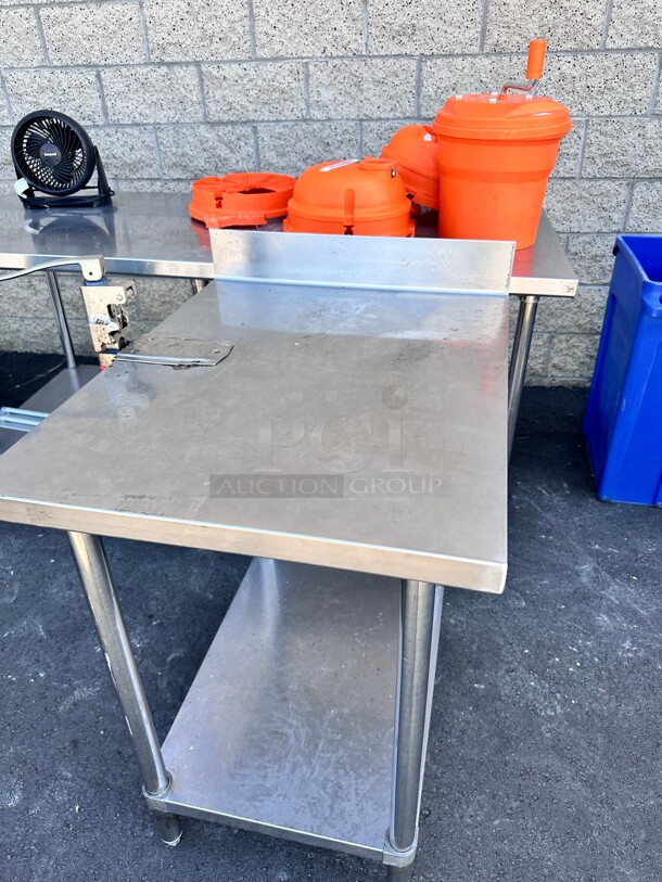 Nice 24 Inch Stainless Steel Table With Can Opener  - Image 2 of 7