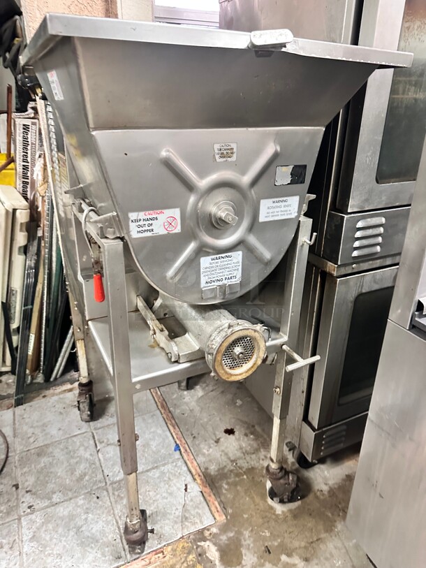 Hollymatic 175 Commercial Mixer Meat Grinder 5 HP 220v/3Ph Tested and Working! - Image 8 of 9