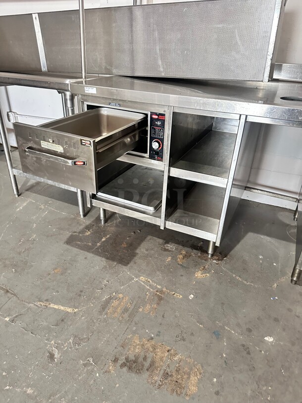 Commercial Stainless Steel Table with  Warmer Drawer 115 Volt
50x36x24 - Image 8 of 8