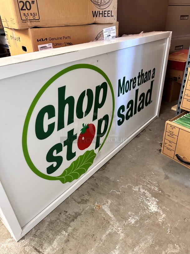 60x30x6 Metal Signage with Light - Image 1 of 5