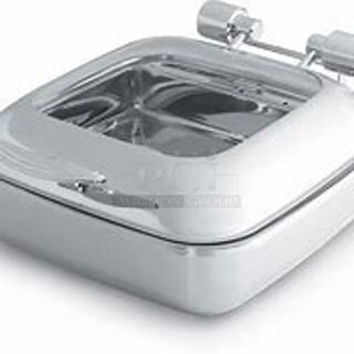 One NEW Vollrath 6 Quart Half Size Glass Top Induction Chafer. #46135