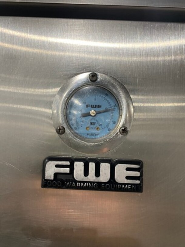 FAB! FWE Commercial Refrigerated Single Door Holding Cabinet! Solid Stainless Steel! On Casters! Model: R30U SN: 9125700 115V 60HZ 1 Phase - Image 6 of 8