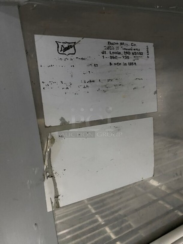 Duke Commercial Refrigerated Work/Prep Top Lowboy Cooler! With Backsplash! With 2 Doors Underneath Storage Space! With Poly Coated Racks! All Stainless Steel! - Image 7 of 9