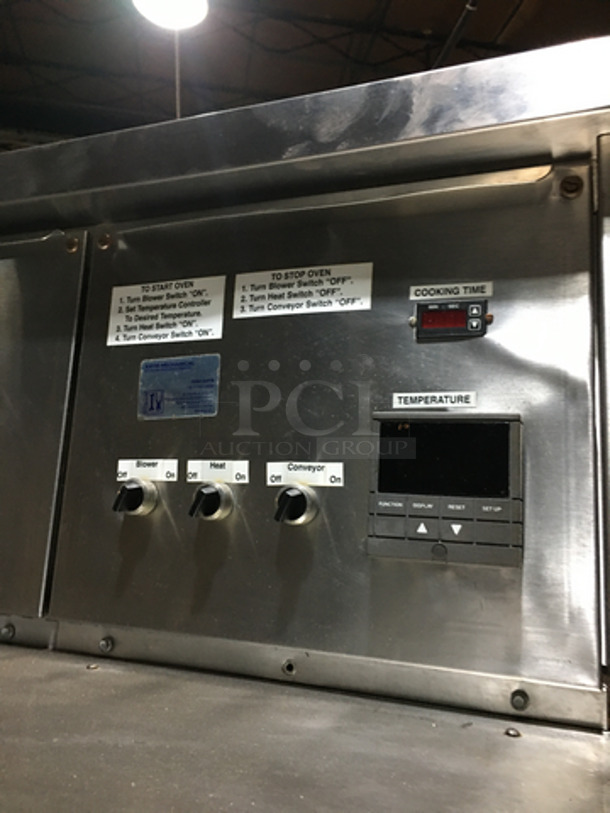 AMAZING! Middleby Marshall Natural Gas Powered Double Deck Conveyor Pizza Oven! All Stainless Steel! On Casters! 2x Your Bid! Model: PS360Q - Image 8 of 10