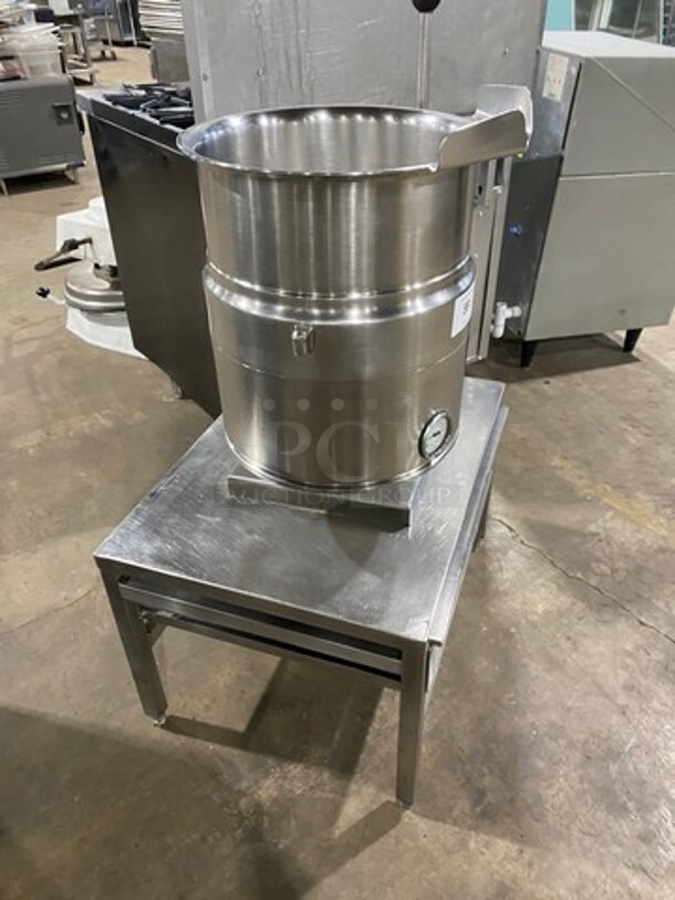 Cleveland Commercial Electric Powered Tilting Soup Kettle! All Stainless Steel! On Legs! - Image 3 of 9