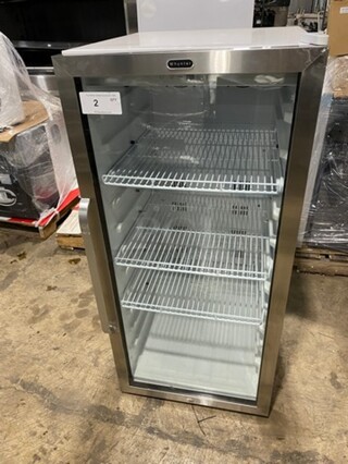 NEW! OUT OF THE BOX! SCRATCH-N-DENT! Whynter Commercial Single Door 10.6 cu. ft. Reach In Cooler Merchandiser! With View Through Door! With Poly Coated Racks! Model: CBM1060XLW 115V