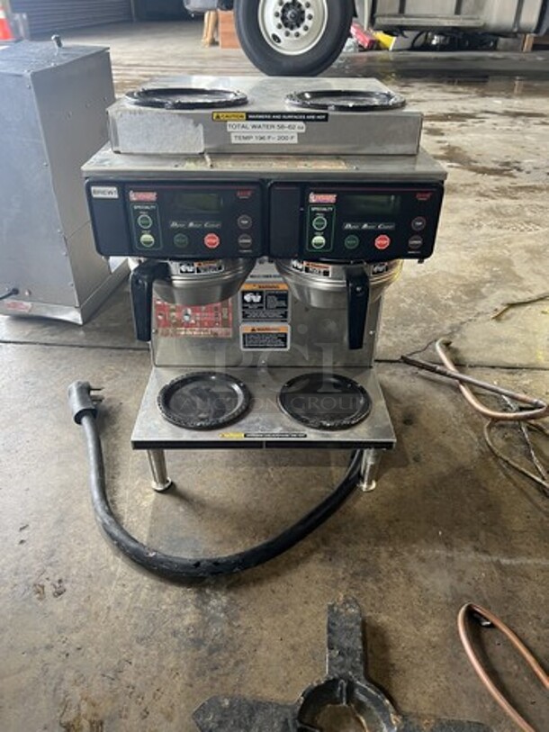 Bunn Dual Brewer Coffee Machine! 4 Pot Warmering Stations! Digital Brewing Control! On Legs!  - Image 2 of 5