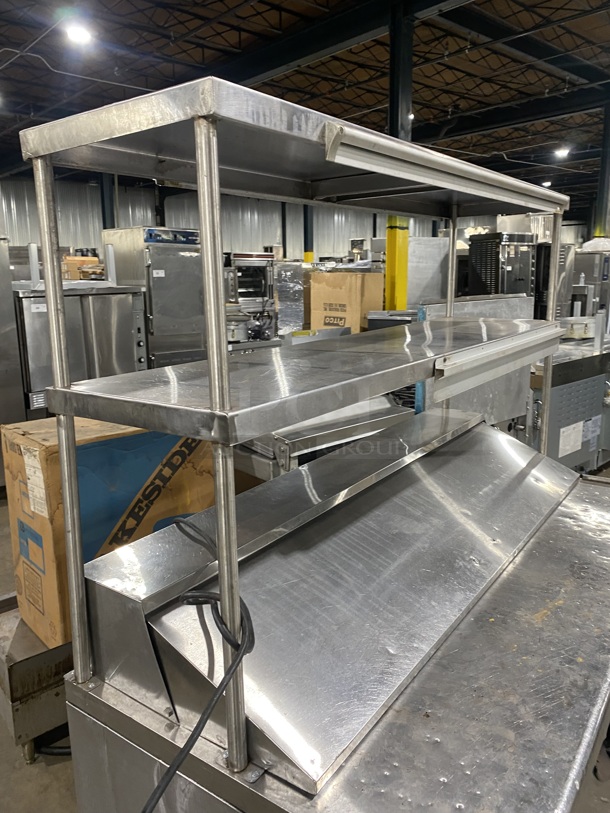 Turbo Air Stainless Steel Commercial Sandwich/Salad Refrigerated Prep Table! Eletric Powered! On Casters! With Double Over Head Shelf! MODEL TST-60SD 115V - Image 9 of 11