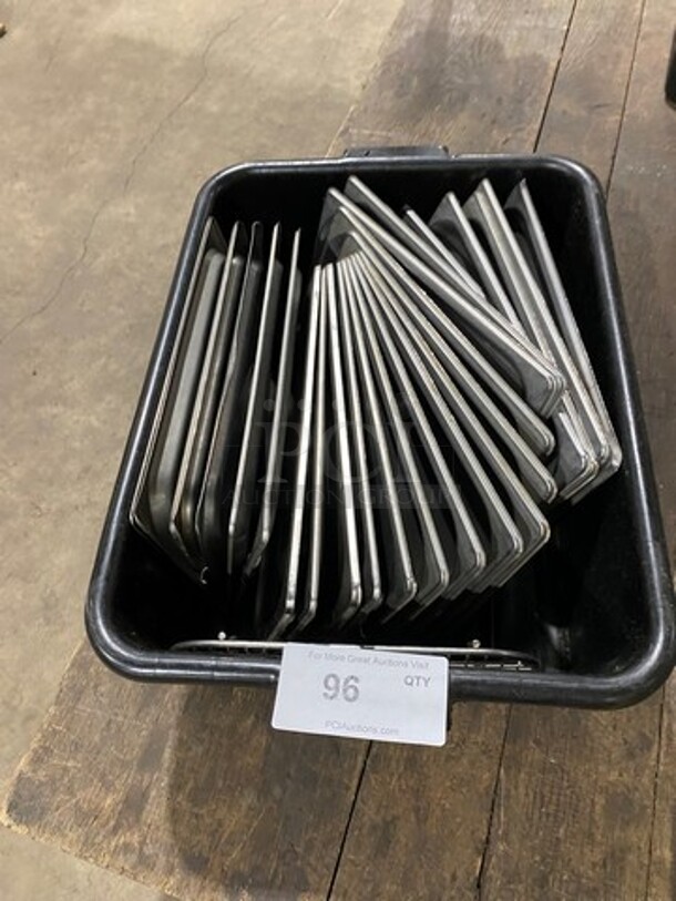 ALL ONE MONEY! Assorted Size Stainless Steel Steam Table/ Prep Table Food Pan Lids! Some May Be Slotted! - Image 1 of 4