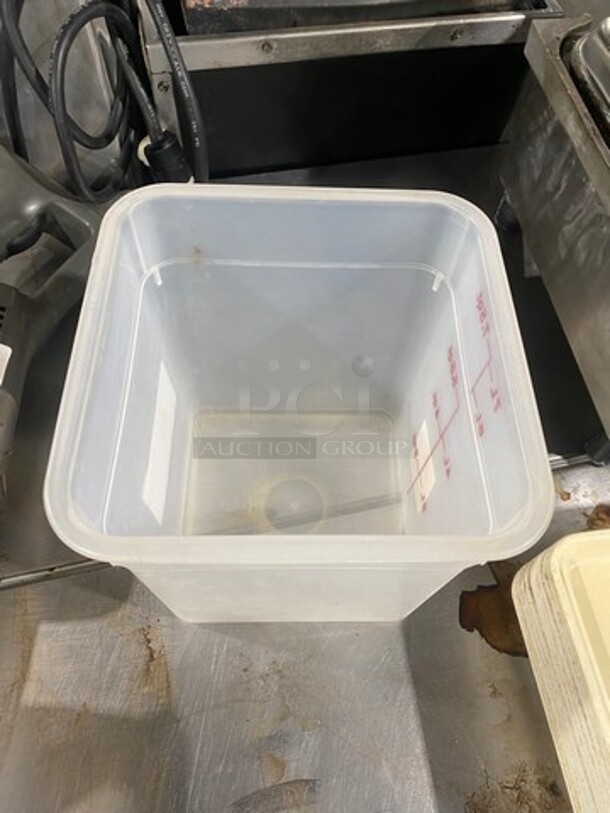 Cambro 7.5Qt Clear Poly Food Containers! - Image 3 of 5
