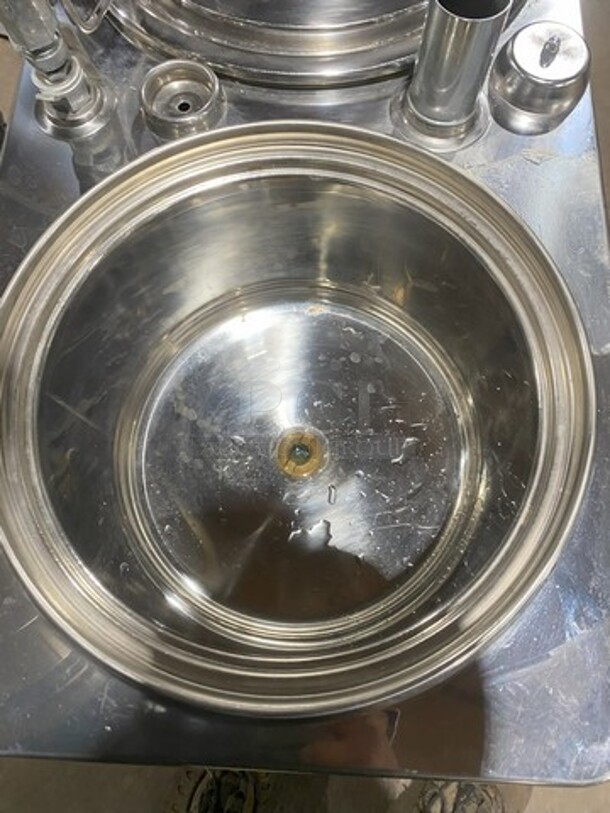 American Metal Ware All Stainless Steel Dual Coffee Brewer! With Hot Water Line! On Legs! Model 8103E Serial 106166! 120/208V 1 Phase!  - Image 5 of 11