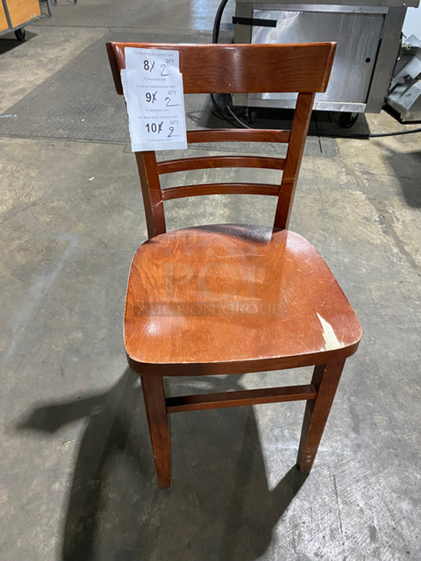 Brown Wooden Chairs! 2x Your Bid!
