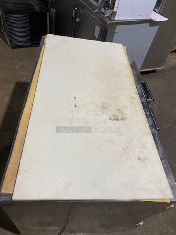 Beverage Air Commercial 2 Door Lowboy/Worktop Cooler! All Stainless Steel! On Casters! Model: UCR48A SN: 5405128 115V 60HZ 1 Phase! Working When Removed!  - Image 5 of 9