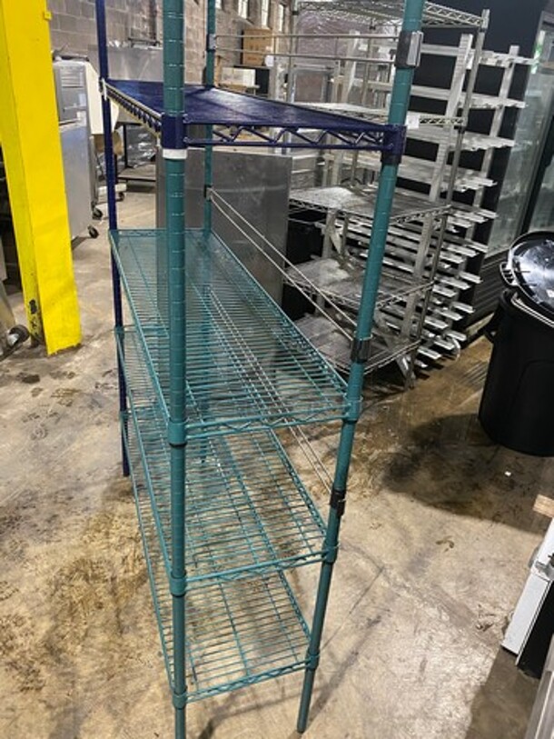 Metro 5 Tier Shelf! On Legs! BUYER MUST DISMANTLE! PCI CANNOT DISMANTLE FOR SHIPPING! PLEASE CONSIDER FREIGHT CHARGES! - Image 4 of 7