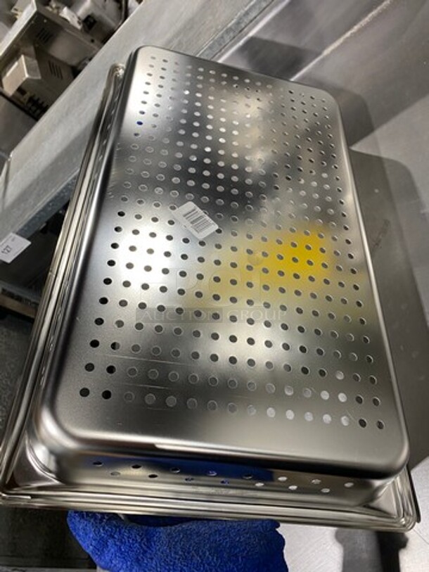 NEW! Winco Perforated Pans! 6x Your Bid! - Image 4 of 4