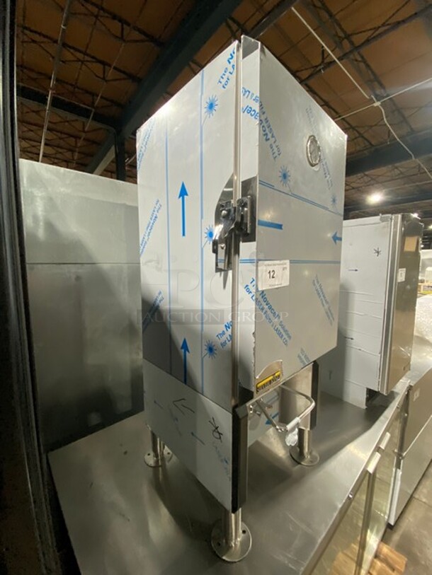 WOW! NEW! Silver King Commercial Countertop Refrigerated Milk Dispenser! Stainless Steel Body! On Legs! Model: SKMAJ1CAM3 SN: FMDP201168A 230V - Image 3 of 9