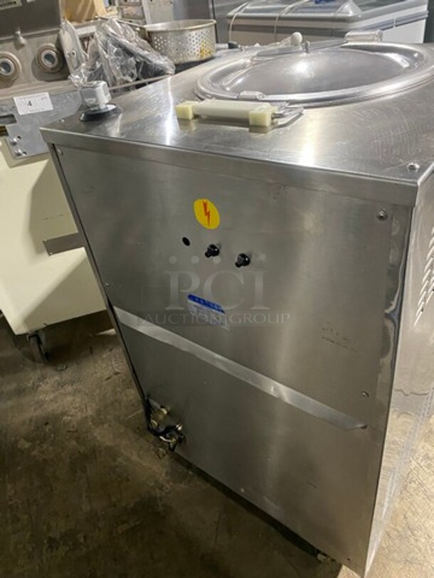 FAB! Carpigiani Commercial Floor Style Gelato Cream Cooker/Pasteurizer! All Stainless Steel! Model PASTOCREMA 55 Serial 387735! 220V 3 Phase! On Casters! - Image 3 of 10