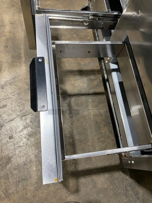 Beverage Air Commercial Refrigerated Sandwich Prep Table! With 4 Drawer Storage Space Underneath! All Stainless Steel! On Casters! Model: SPED48124 SN: 11813575 115V 60HZ 1 Phase - Image 6 of 9