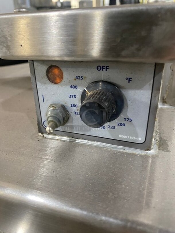 Cleveland Commercial Countertop 15 Gallon Tilting Soup Kettle/ Tilt Skillet! On Equipment Stand! With Single Drawer Storage Space! All Stainless Steel! On Legs! Model: SET15 SN: WT661107B03 208V 60HZ 3 Phase - Image 7 of 11