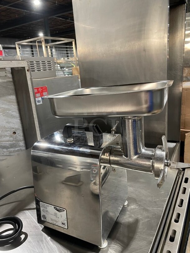 Late Model! 2021 Vollrath Commercial Countertop Meat Grinder! All Stainless Steel! 110V 1 Phase! Model: MIN0012 SN: D04-00208504-0021! - Image 3 of 10