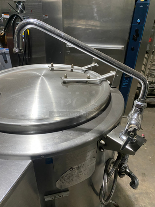 Groen Commercial Natural Gas Powered Jacketed Soup Kettle! All Stainless Steel! On Legs! Model: AH1E20 SN: 73564 120V 60HZ 1 Phase - Image 8 of 12