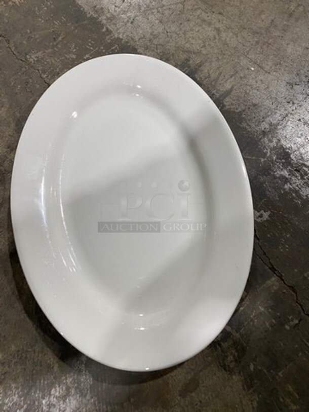 ALL ONE MONEY! Dauerhaft White Oval Porcelain Serving Plates! - Image 3 of 6