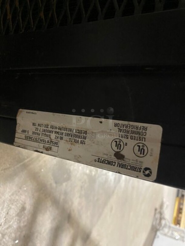 Structural Concepts Commercial Countertop Refrigerated Display Cabinet! Stainless Steel Body! Model: DD17R SN: M52816HZ073635 120V 60HZ 1 Phase - Image 6 of 8