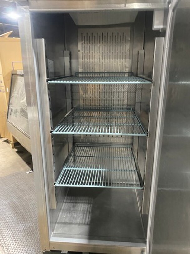 Avantco Commercial Single Door Reach In Cooler! Poly Coated Racks! All Stainless Steel! On Casters! - Image 5 of 8