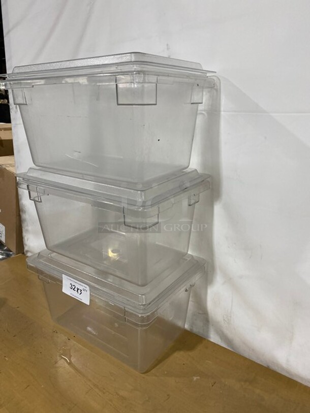 Cambro Clear Food Storage Box With Lid! MODEL 1218CCW 12X18 3x Your Bid! - Image 2 of 7