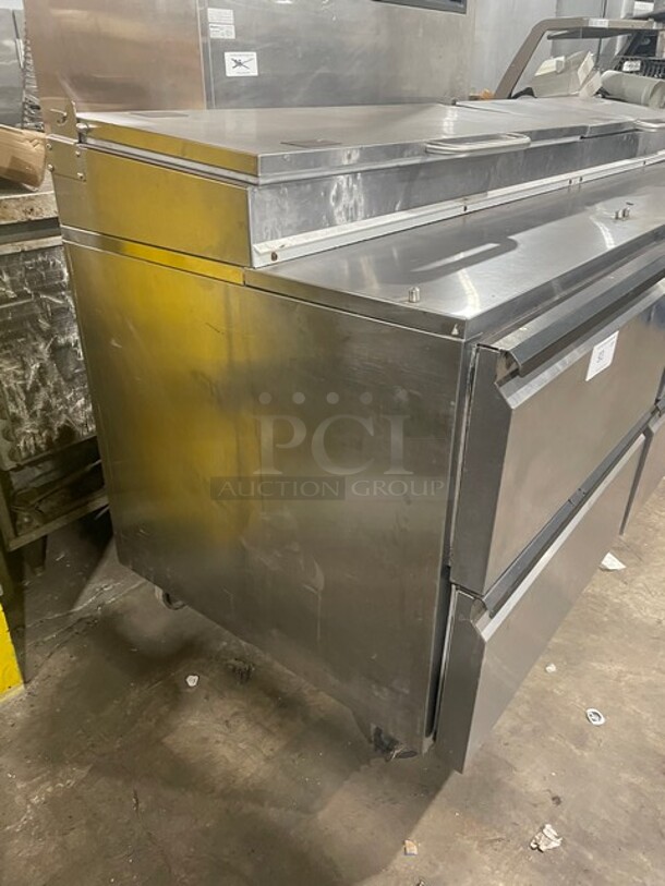 Nice All Stainless Steel SilverKing Pizza Prep table ! 115V 60HZ Model: SKPZ9201 Serial: SBCM145050B - Image 2 of 9