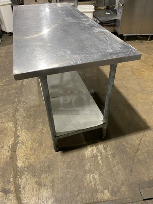 WOW! Universal Solid Stainless Steel Work Top/ Prep Table! With Storage Space Underneath! On Legs! - Image 4 of 7