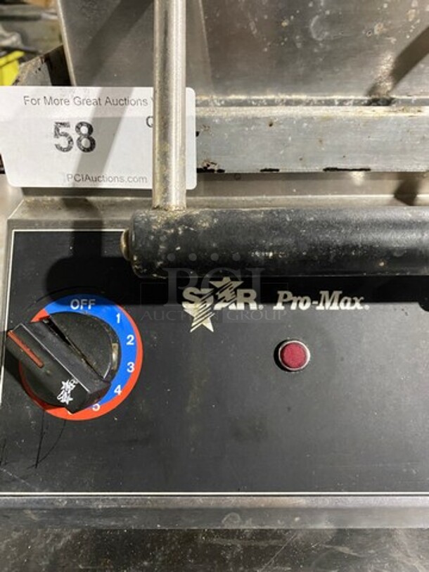 Star Pro Max Commercial Countertop Panini/Sandwich Grill! With Flat Press! All Stainless Steel! Model: GR14B SN: GS141210A0016 120V - Image 5 of 11
