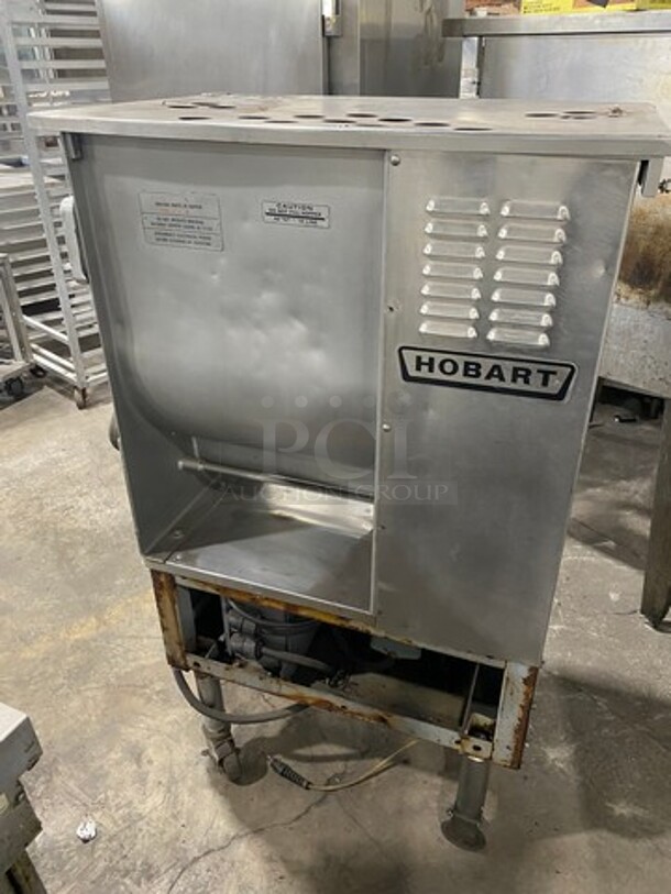 Hobart Commercial Heavy Duty Floor Style Meat Grinder! All Stainless Steel! On Casters! Model: 4246HD SN: 271052298 480V 60HZ 3 Phase - Image 2 of 9