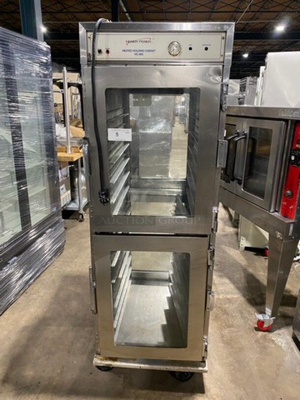 Henny Penny Commercial Heated Holding Cabinet/ Food Warmer! All Stainless Steel! On Casters! Model: HC900 SN: DA0501010 120V 60HZ 1 Phase
