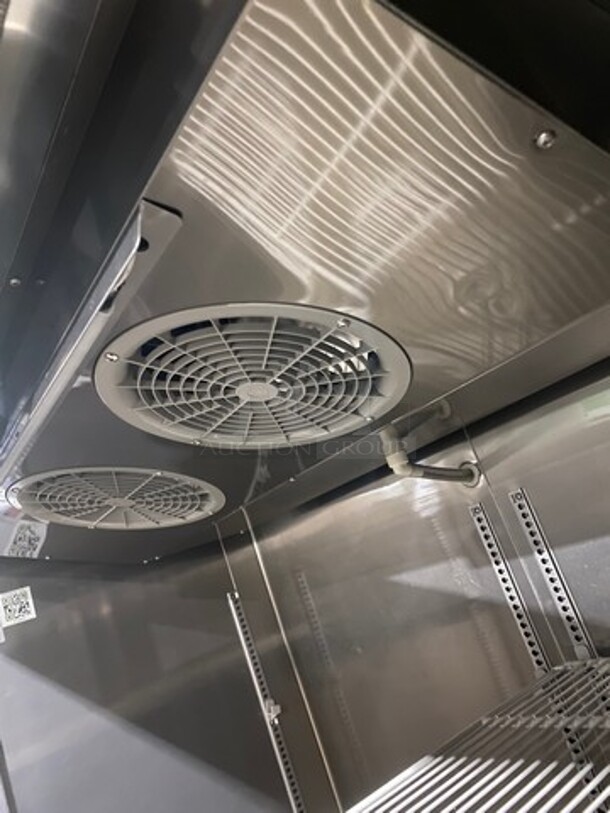 Turbo Air Commercial 2 Door Reach In Freezer! With Poly Coated Racks! Solid Stainless Steel! Model: M3F472 SN: K9F41A4002 115V - Image 7 of 11