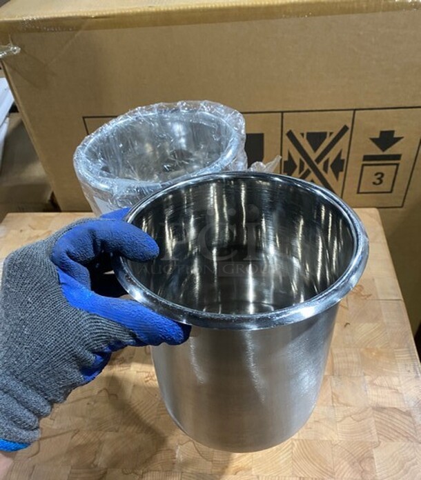 Brand New! ABC Prestige Bain Marie Pot! 3-1/2 QT Stainless Steel Satin Finish! 3X Your Bid!  MODEL BMP3P SN:4327411185  - Image 6 of 7