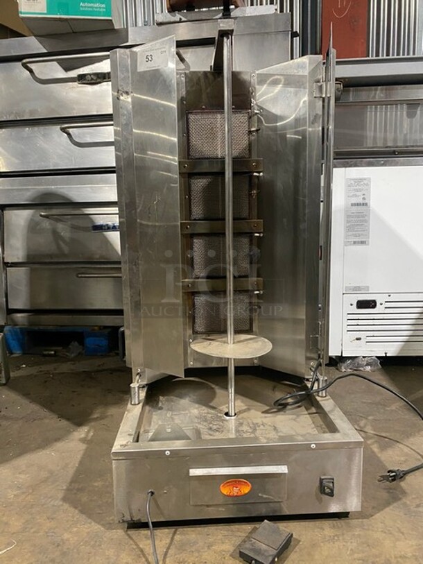 Spinning Grillers Commercial Countertop Natural Gas Powered Gyro Machine! All Stainless Steel! Model: SG4 SN: 6653G935G4! - Image 1 of 10