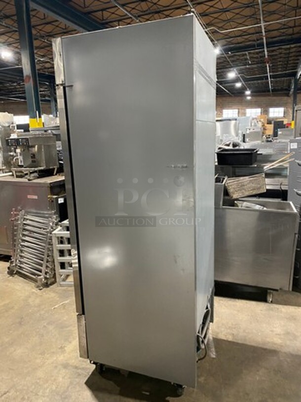  WOW! Beverage Air Commercial Single Door Reach In Freezer! All Stainless Steel! On Casters! WORKING WHEN REMOVED! Model: KF241AS SN: 8216485 115V 60HZ 1 Phase - Image 2 of 9