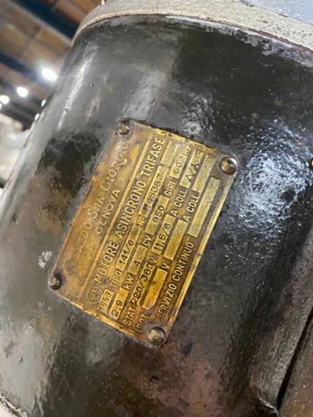 Cavecchi Commercial Mincer/Grater/Shredder! All Stainless Steel! On Legs! Model: 141/6 SN: 1145383 220/380V - Image 7 of 9