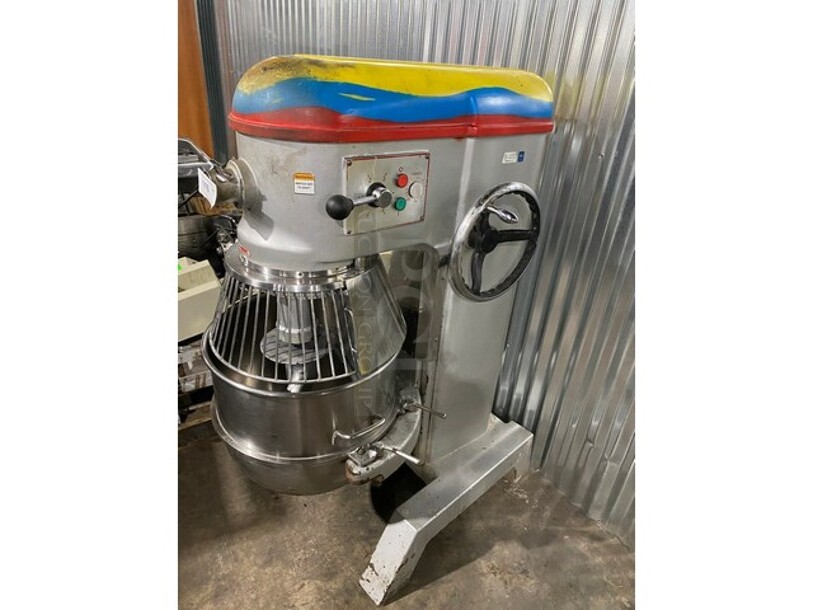 Anvil Commercial Floor Style 60 Quart Planetary Mixer! With Bowl & Bowl Guard! With Dough Hook Attachment! Model MIX8160 Serial 41734! 220V 1Phase! - Image 2 of 11