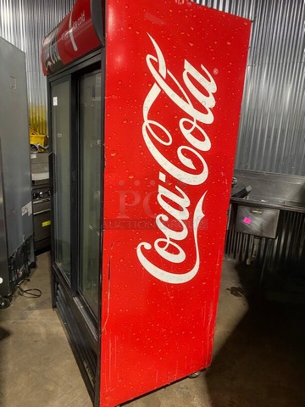 True Commercial 2 Door Reach In Refrigerator Merchandiser! With View Through Sliding Doors! With Poly Coated Racks! Model: GDM37 SN: 5136981 115V 60HZ 1 Phase! Working When Removed! - Image 2 of 10