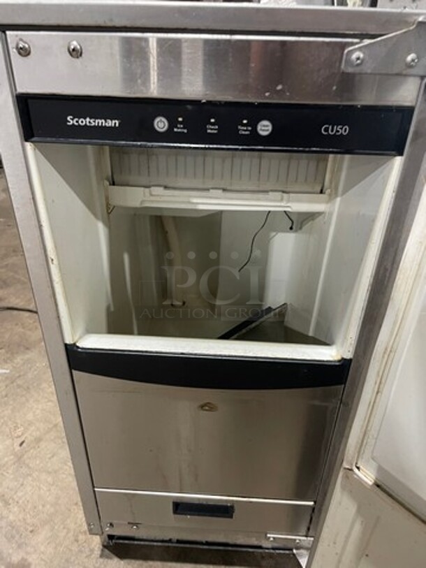 Scottsman All Stainless Steel Under The Counter Ice Machine! Model CU50! 120V 1 Phase!  - Image 5 of 9