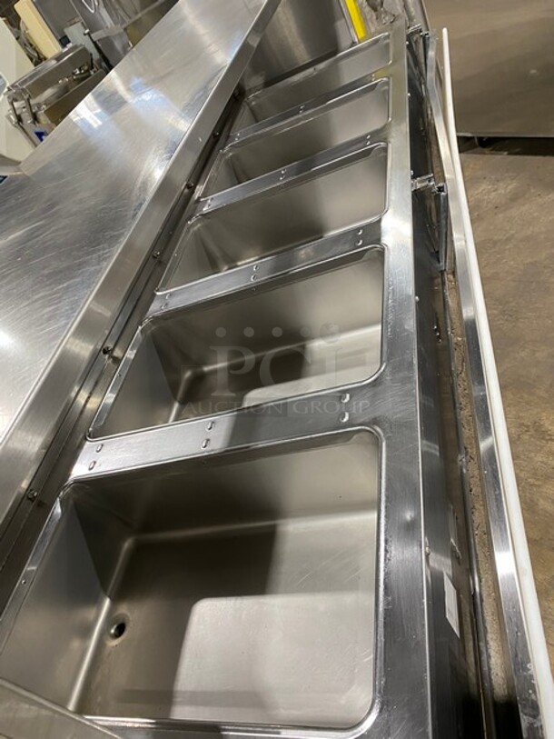 Eagle Commercial Electric Powered 5 Well Steam Table! With Storage Space Underneath! All Stainless Steel! On Casters! MODEL YSPHT5 SN:2008990224 208V 1PH - Image 5 of 10
